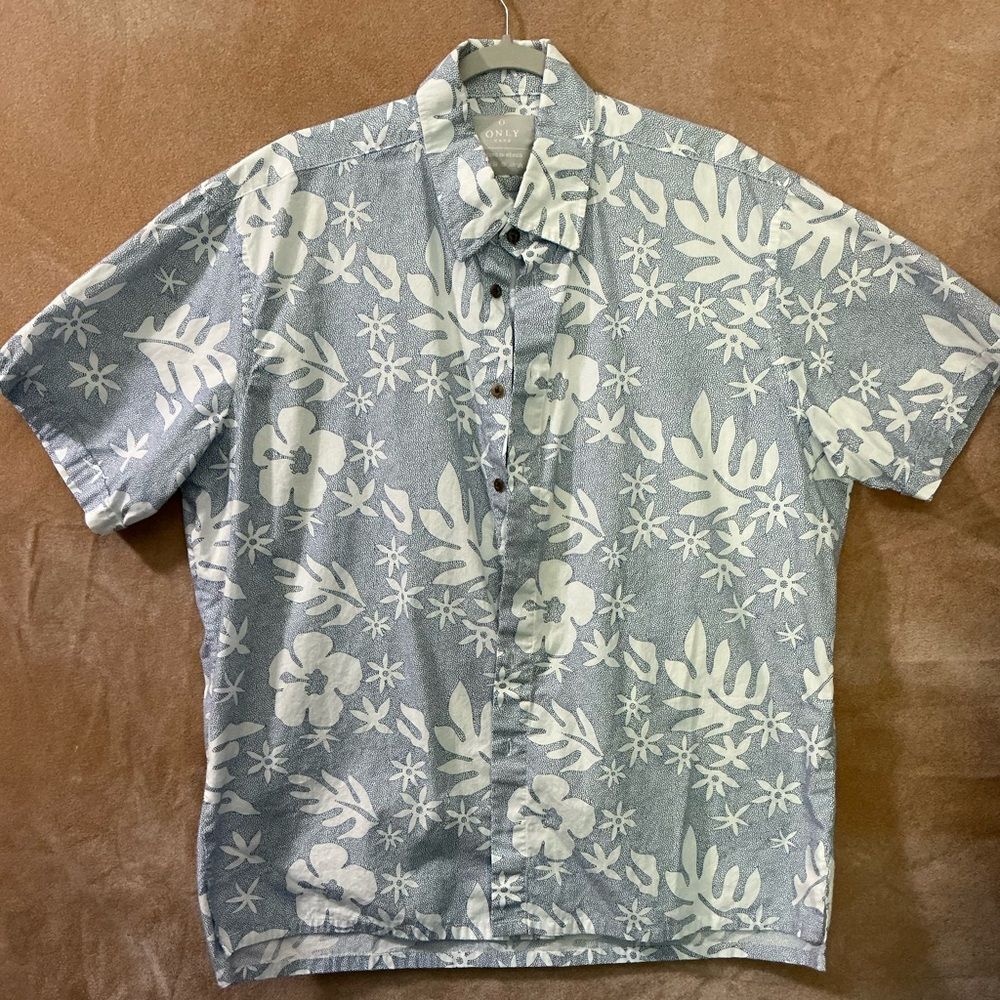 Only Cabo light Blue and White Casual Button Down‎ Shirt
